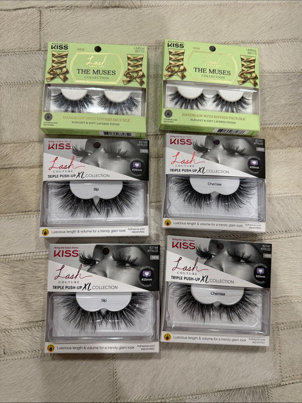 Kiss Lash Couture & The Muses Assorted Faux Silk Lashes - Black